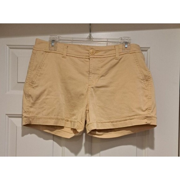 Liverpool Los Angeles Buddy Rolled Trouser Short Pale-Yellow Size 4/27 - Picture 1 of 9